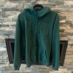 GAP Oversized Men’s Green Hoodie with Logo Size Medium
